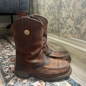Men’s Georgia Boot Brown Leather Western Boots